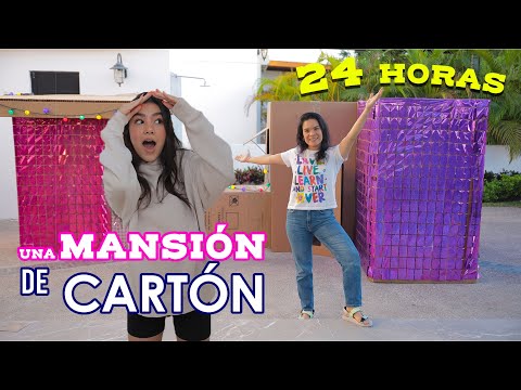 24 HORAS EN UNA MANSION DE CARTON | AnaNANA TOYS