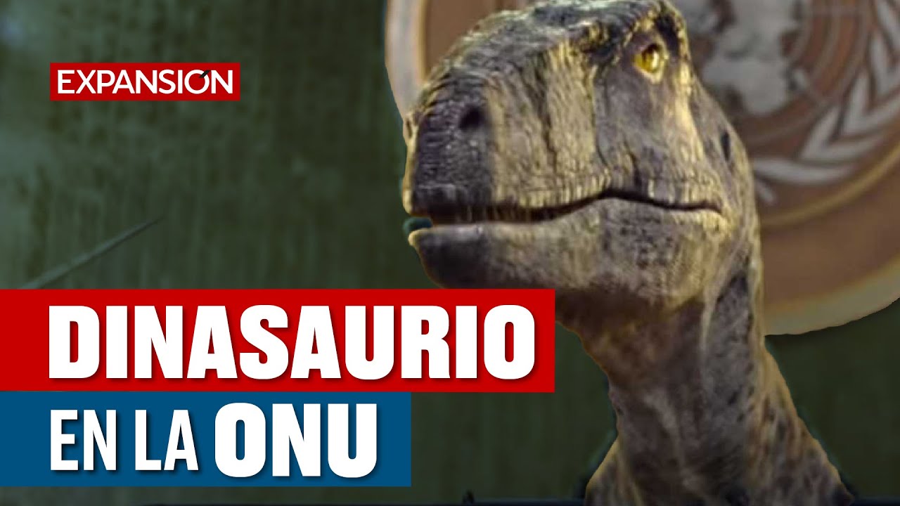 DINOSAURIO APARECE en la ONU y advierte sobre CAMBIO CLIMÁTICO | ÚLTIMAS NOTICIAS