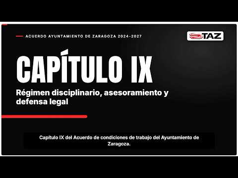 Vídeo: Capítulo IX · Disciplina y defensa legal