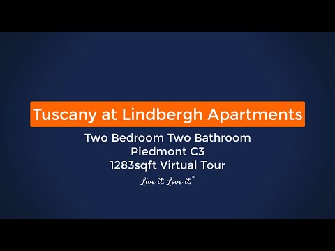Atlanta Georgia Apartments Tuscany at Lindbergh Piedmont C3 1283sqft Virtual Tour