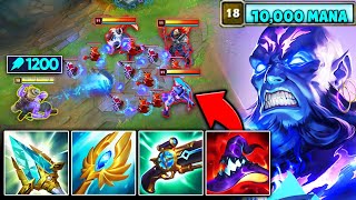 What happens when Ryze hits 10000 Mana and 1200 AP