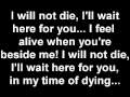 Three Days Grace - Time of Dying (lyrics) 