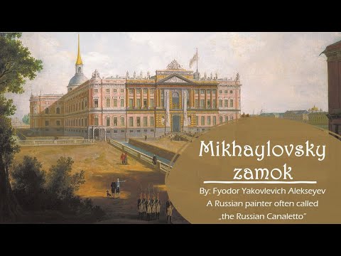 Mikhailovsy zamok by Fyodor Yakovlevich Alekeyev, Russian painter often called The Russian Canaletto