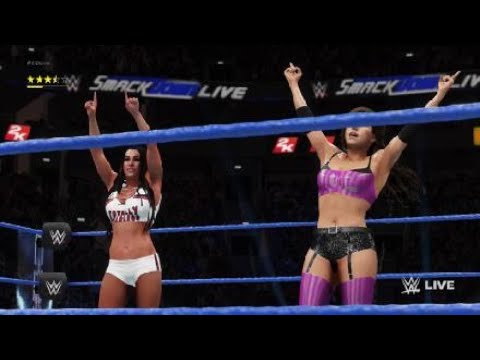 WWE 2K18 Nikki Bella and Candice Michelle vs Alexa Bliss and Nia Jax