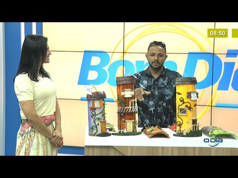 Artesão faz decoração personalizada em telhas 10 01 2022