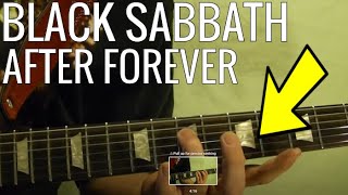 After Forever - BLACK SABBATH - Guitar Lesson