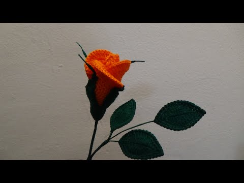 1 Trandafir imbobocit crosetat pas cu pas- part I