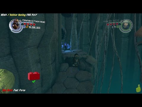 Lego Star Wars The Force Awakens: NSWA / Rathtar Hunting FREE PLAY (All Minikits & Red Brick) - HTG