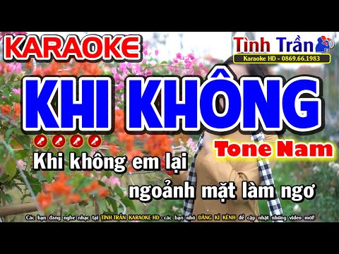 Khi Không Karaoke Nhạc Sống Tone Nam ( G#m ) - Tình Trần Organ
