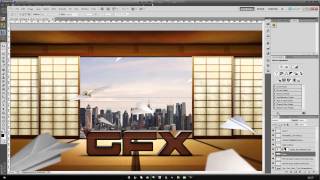 GFX with Paper Planes Chinese Room || Speed Art ||
