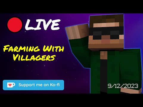 Music Free Gaming - Farming With Villagers - Minecraft 1.20 Hardcore - Stream Replay (9/12/2023)