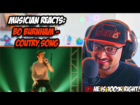 Musician reacts to Bo Burnham - Country Song #reaction #react