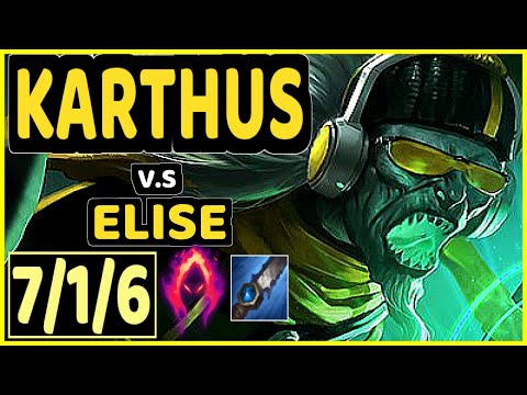 PANTS ARE DRAGON (KARTHUS) vs ELISE - 7/1/6 KDA JUNGLE CHALLENGER GAMEPLAY - NA