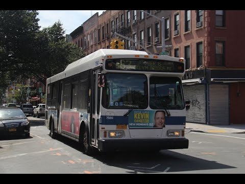 2 Orion VII Gen-I CNG (with #7560) B63 at Atlantic Avenue and Columbia Street