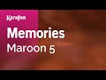Memories - Maroon 5 | Karaoke Version | KaraFun