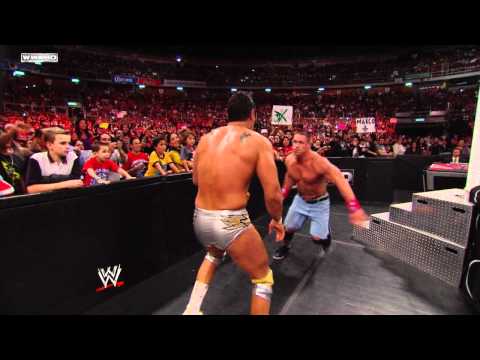 Raw - John Cena & Jim Ross vs. Alberto Del Rio & Michael Cole