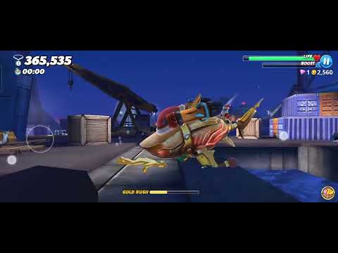 tiger shark play new harbor map (HUNGRY SHARK WORLD)