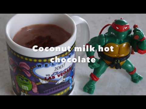 Coconut milk hot chocolate