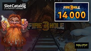 Big Win. Fire In The Hole 3 slot from Nolimit City