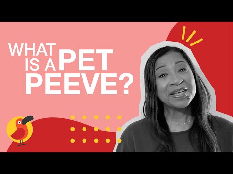 What is a 'pet peeve'?