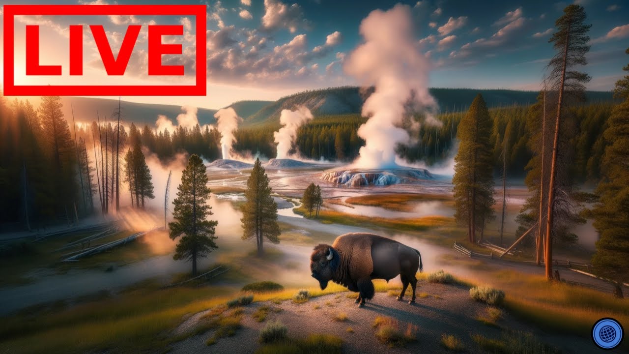 Live webcam view of Old Faithful Live Cam