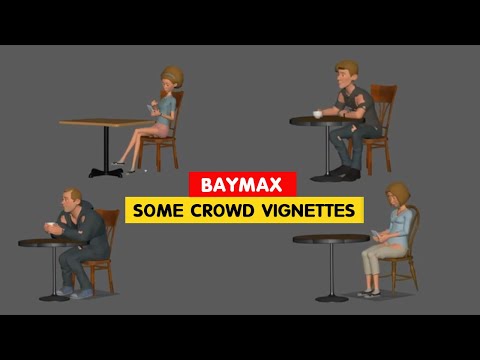 Baymax | Some Crowd Vignettes | Shawn Lee |@3DAnimationInternships