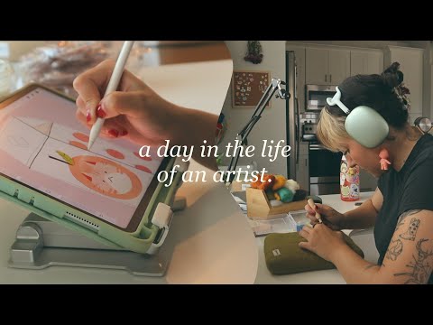 a realistic day in my life as an artist ~ how i manage my time while self employed!