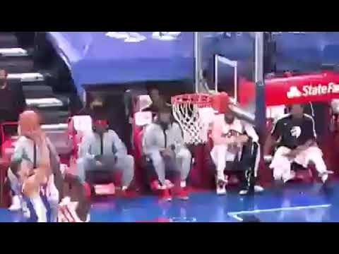 Raptors Bench Mob Footage vs. Sixers (Dec 29, 2020)