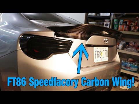 Install Toyota 86 TRD Style Carbon Fiber Spoiler/Wing!