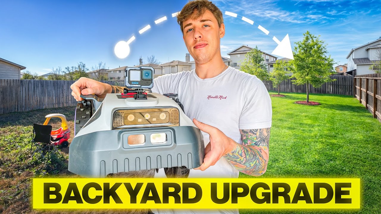 Full Backyard Upgrade Featuring ANTHBOT M9 Robot Lawn Mower