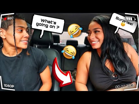 Picking Up My Girlfriend With No Pants On To See Her Reaction! *GOES TOO FAR* - Couple channel