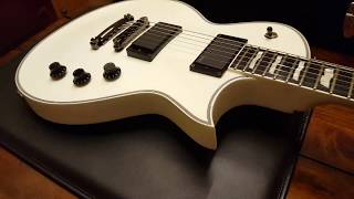 Video thumbnail for ESP ECLIPSE II SNOW WHITE ALPINE LES PAUL STYLE GUITAR UP CLOSE VIDEO REVIEW by Essex Recording Studios
