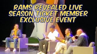 Rams Revealed Live! LA Rams Season Ticket Member Event with Sean, Puka, More #larams #losangelesrams