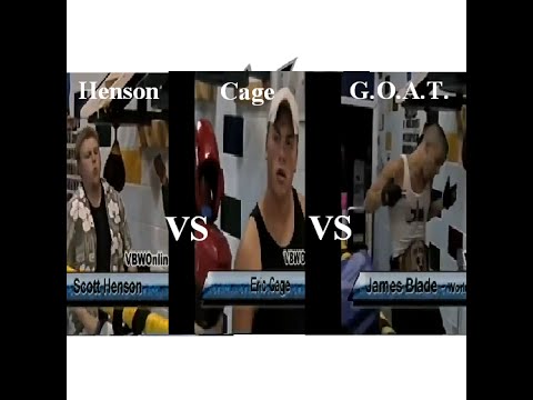 Scott Henson vs"The Undeniable One" Eric Cage vs"G.O.A.T."James Blade - Backyard Wrestling