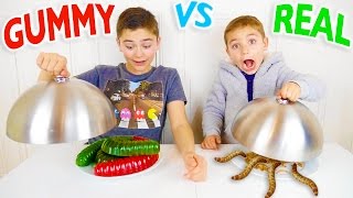 GUMMY FOOD VS REAL FOOD CHALLENGE - Bonbons ou Vraie Nourriture ?