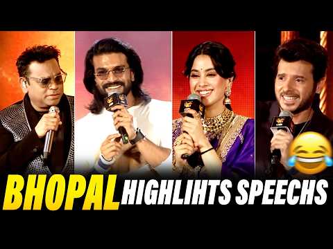 PEDDI KI AAWAZ 🔥Bhopal Event Highlights | Ram Charan, Janhvi Kapoor, A.R. Rahman Speech Moments