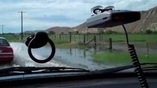 preview picture of video 'Flooding near New Plymouth Idaho on Highway 52.  6/6/2010'