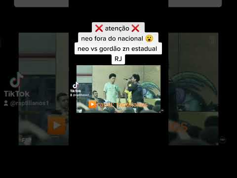 Neo fora do nacional #neomc #neo #rj #duelonacional #campeaoestadual #batalhadocoliseu