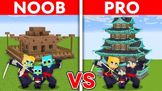 Download lagu NOOB vs PRO: NINJA FAMILY Build Challenge in Minecraft mp3