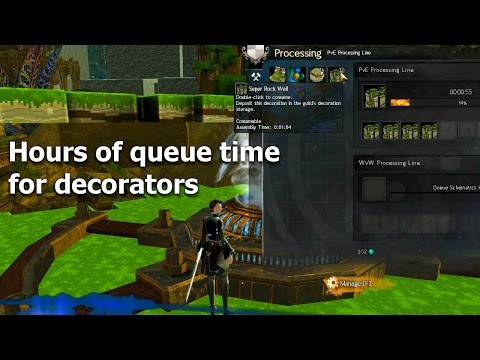 Waiting to have fun in the guildhall