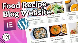 How to make Dynamic Food Recipe Blog Wordpress Website 2024 ( Elementor & ACF )