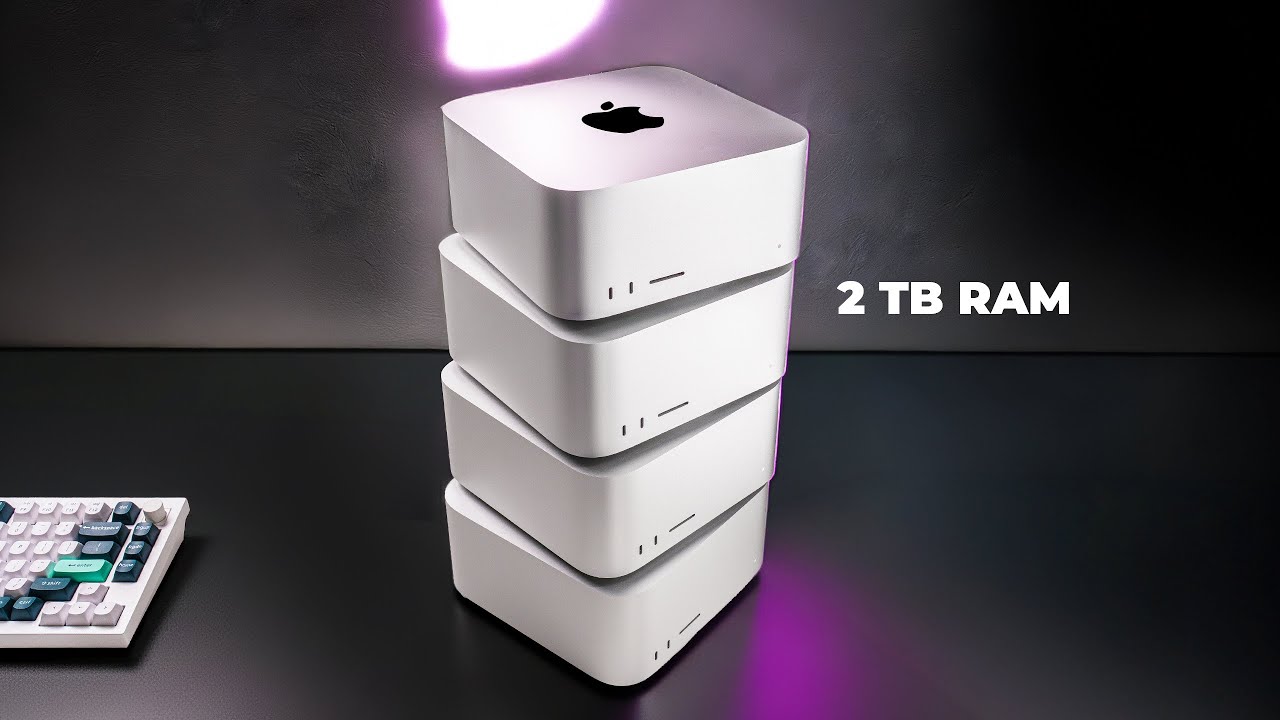 Cluster de Mac Studios pour l'IA locale
