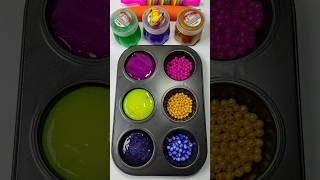Colorful Beads Matching with Slimes #colors #asmr #satisfyingvideo