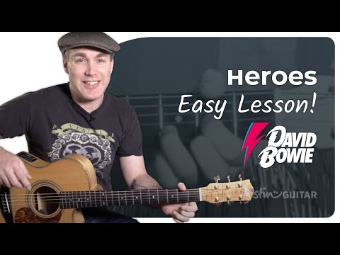 How to play Heroes by Bowie on the acoustic guitar