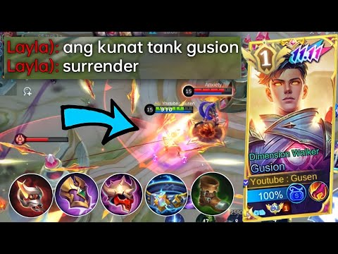 Tank Gus Makes Enemy Suffer!! Gusion Fast Hands Gameplay - Build Top 1 Global Gusion 2023 ~ MLBB
