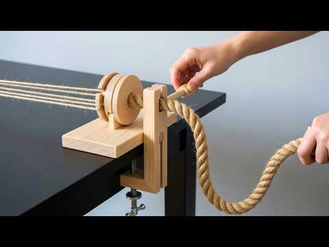 Don't pay for it! Make Your Own Rope at Home with 100 Year Old Method