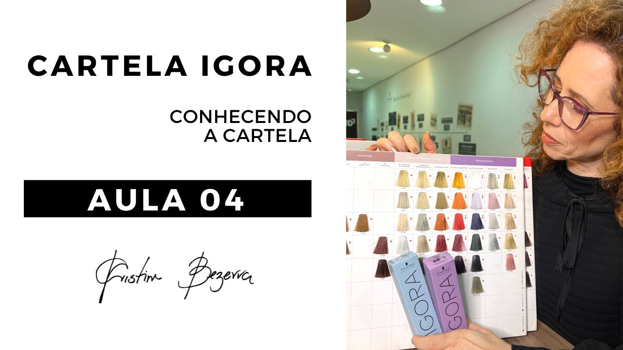 Conhecendo a Cartela de Igora - Aula 04 | TONS Para CLAREAMENTO e MECHAS