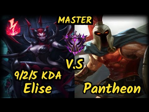 SN Shernfire (ELISE) vs PANTHEON - 9/2/5 KDA JUNGLE GAMEPLAY - NA Ranked MASTER