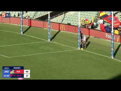 Qualifying Final Snapshot - Adelaide's Luke Pedlar goals from centre square