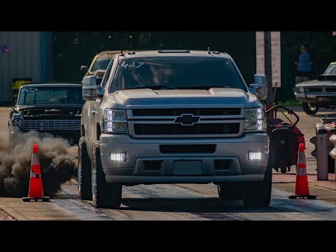 My LML Duramax 369SXE Install + 1/8 Mile Drag Racing on 22s!